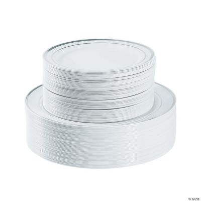 white plastic plates bulk